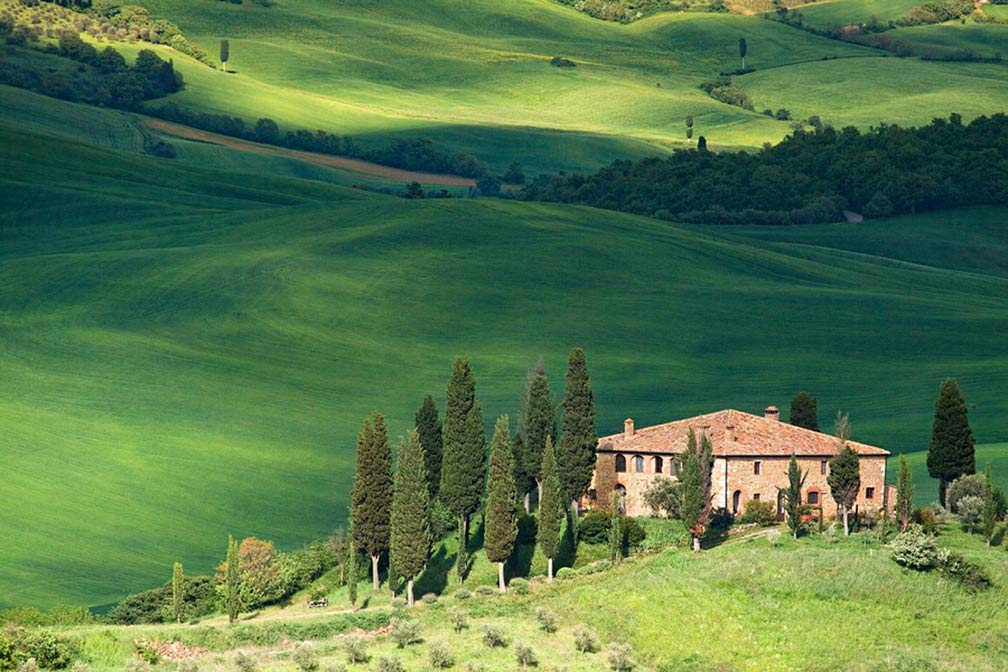 Scenic views in Tuscany Italy