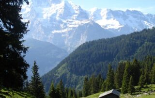 Breathtaking scenic view of the Swiss Alps - Canyon Calling Tours for women-only