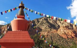 Visit the Amitabha Stupa and Peace Park with Canyon Calling small group tours for women