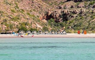 Glamp in your own luxury tent on the beach - Women Travel Adventure Trips to Baja
