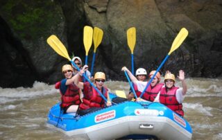 Women having a great time rafting the rivers of Costa Rica with Canyon Calling