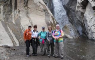 Women hiking together in Palm Springs with Canyon Calling Adventure Tours