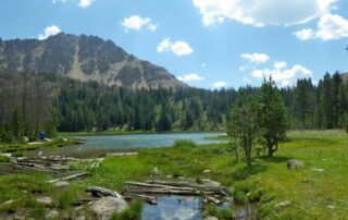 Scenic view of Idaho's lakes and hilly forests - Women only trips with Canyon Calling Adventures