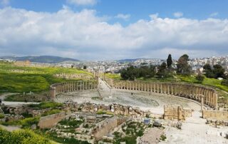Hike a preserved ancient Roman city in Ruins of Jerash with Canyon Calling Adventures