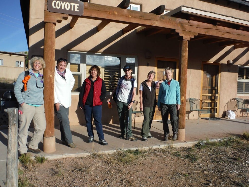 Women travelling to Ghost Ranch, NM with Canyon Calling Adventure Tours