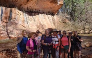 Take an active vacation to West Fork in Sedona with fellow women travelers and Canyon Calling Adventures