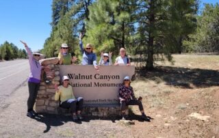 Visit Walnut Canyon with fellow women travelers on a getaway with Canyon Calling Adventures