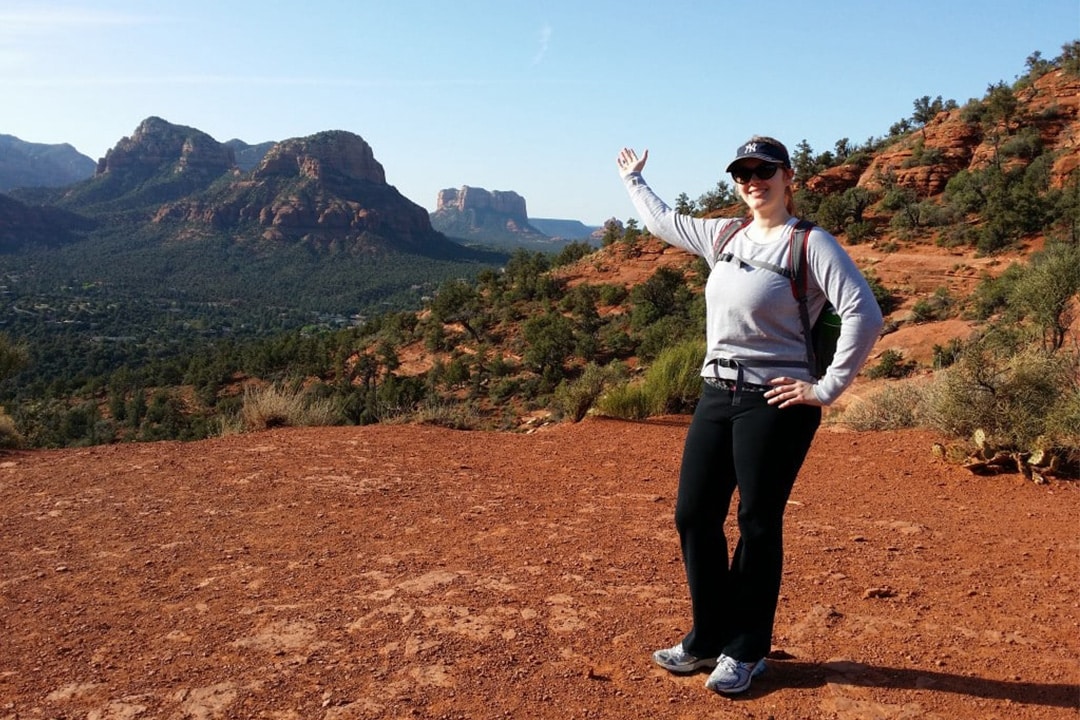 Hike the beautiful red rocks of Sedona, Arizona with Canyon Calling Adventures for women-only