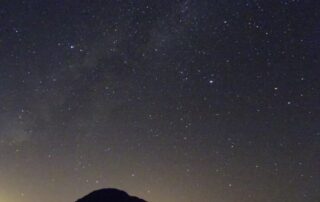 View of the starry night sky in Jordan