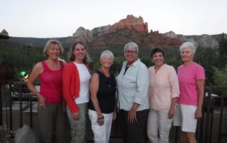 Women traveling together in small groups around Sedona, Arizona