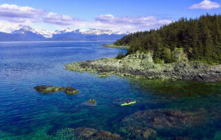 Kayaking with fellow women travelers - Canyon Calling Adventure Tours to Alaska