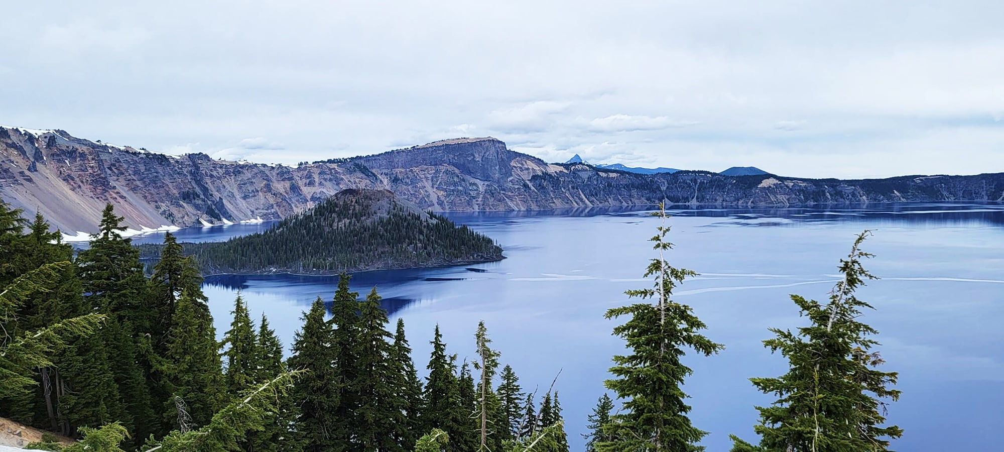 Scenic view of Crater Lake, OR