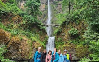 Exploring the Multnomah Falls in Oregon with Canyon Calling - small group tours for women only