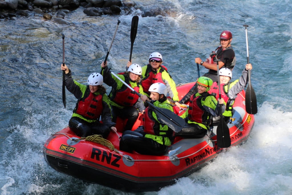 New Zealand white water rafting adventures for women travelers