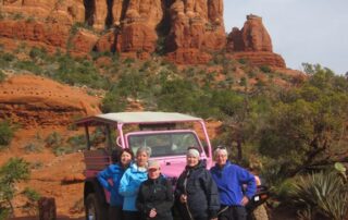 Take a jeep tour of the Red Rocks on the Broken Arrow trail with Canyon Calling trips for women