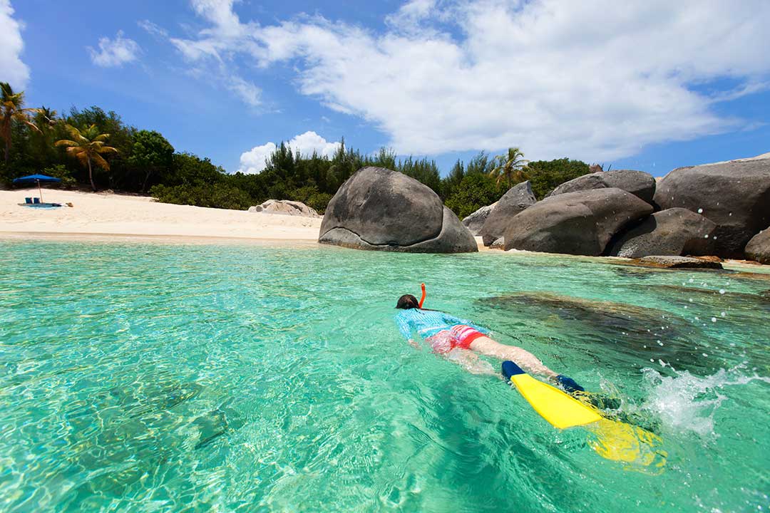 The Best of Key West: Adventure Travel Tours for Women. Photo: Woman snorkeling
