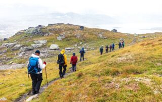 Women exploring Norway on an active vacation with Canyon Calling small group tours