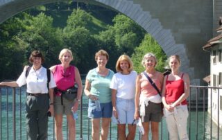 Women exploring Bern, Switzerland with Canyon Calling Adventures