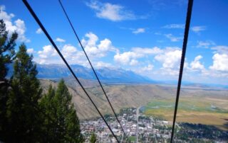 Take a chair lift up to Snow King Mountain for great views of the Tetons - Yellowstone trips for women-only